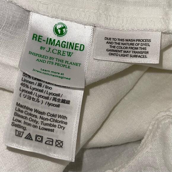 J. Crew Linen Blend Pants Seaside Drawstring Waist - Picture 6 of 8